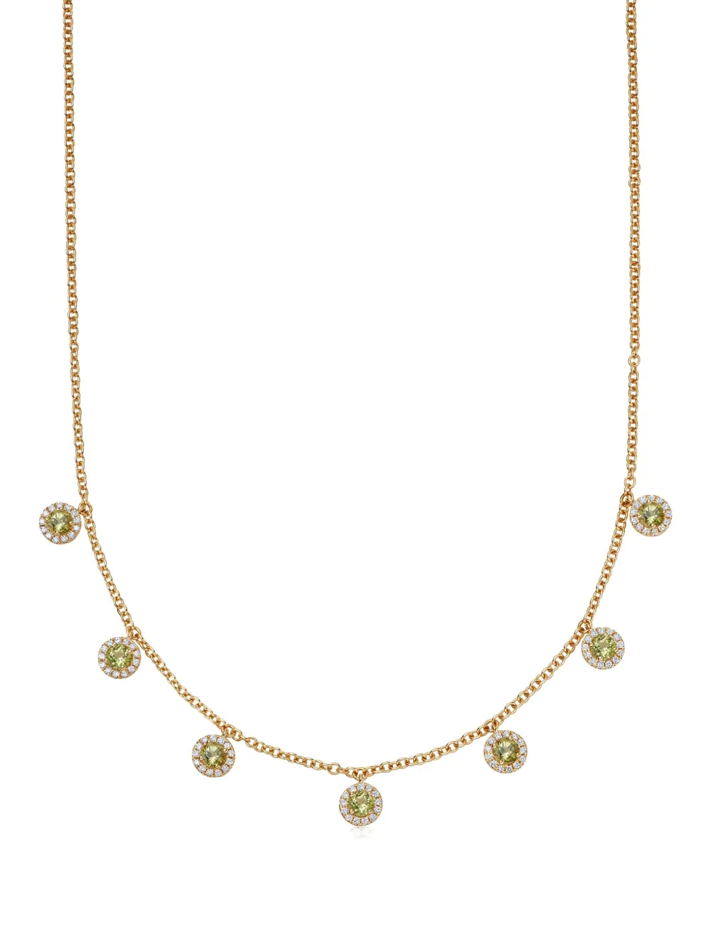 18kt yellow gold Grace diamond necklace