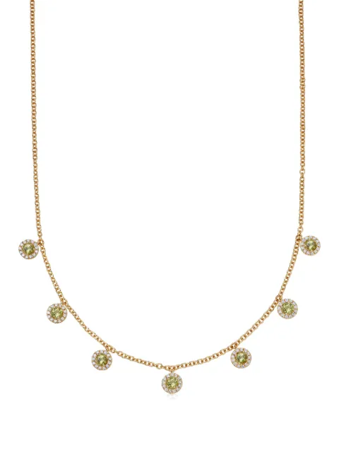 Kiki McDonough 18kt yellow gold Grace diamond necklace 