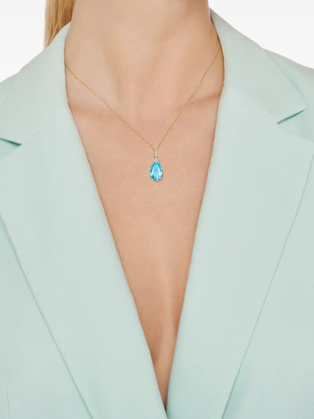 Kiki McDonough 18kt yellow gold Candy topaz pendant | Image 2