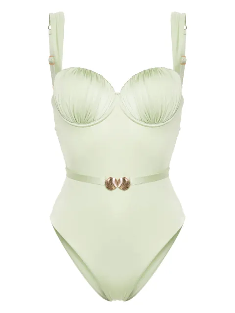 Noire Swimwear traje de baño balconette fruncido
