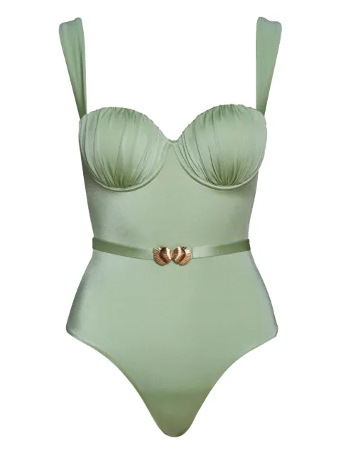 Noire Swimwear Balconette ruched swimsuit