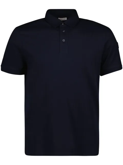 Moncler logo-patch polo shirt