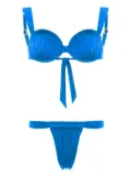 Noire Swimwear ruched balconette bikini - Blue