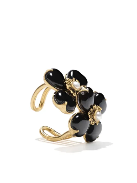 Goossens Toi & Moi Clover gold-plated ring