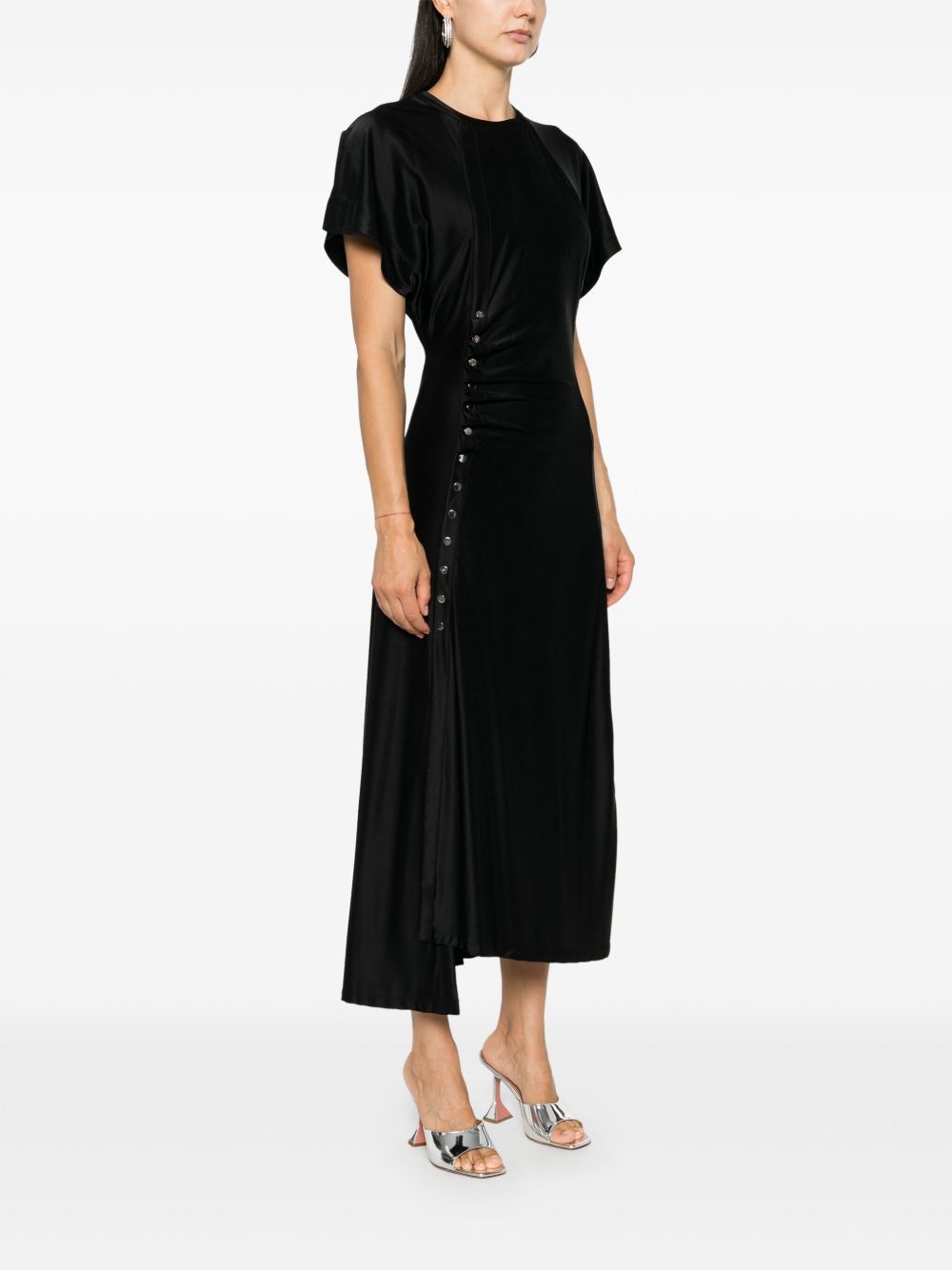 How to shop for cheap Rabanne Drape Pression midi dress Women