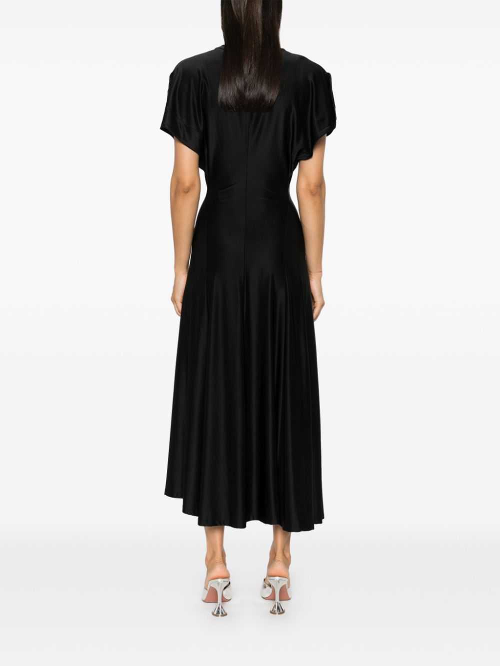 How to shop for cheap Rabanne Drape Pression midi dress Women