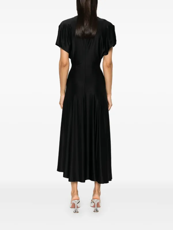 ワンピース Rabanne Midi dresses Rabanne Drapé Pression Midi Dress | Black | FARFETCH