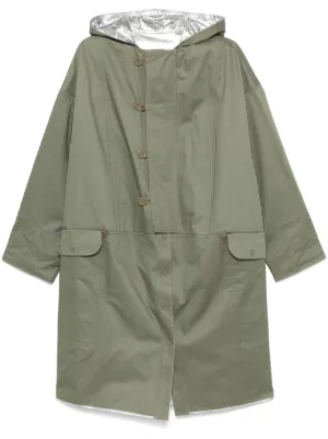 【PACO RABANNE】メタリックトリム コットン混 フード付きコート Jackets & Coats – Rabanne
