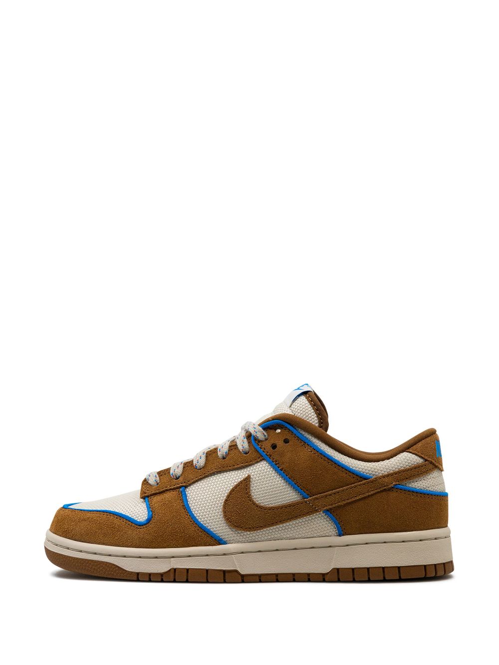 Shop Nike Dunk Suede Sneakers In Brown