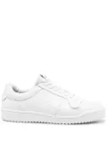 SANDRO embossed cross leather sneakers - White