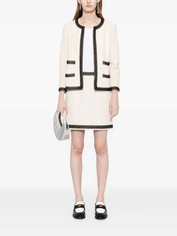 CHANEL Pre-Owned 1995 スカートスーツ | ニュートラル | FARFETCH JP