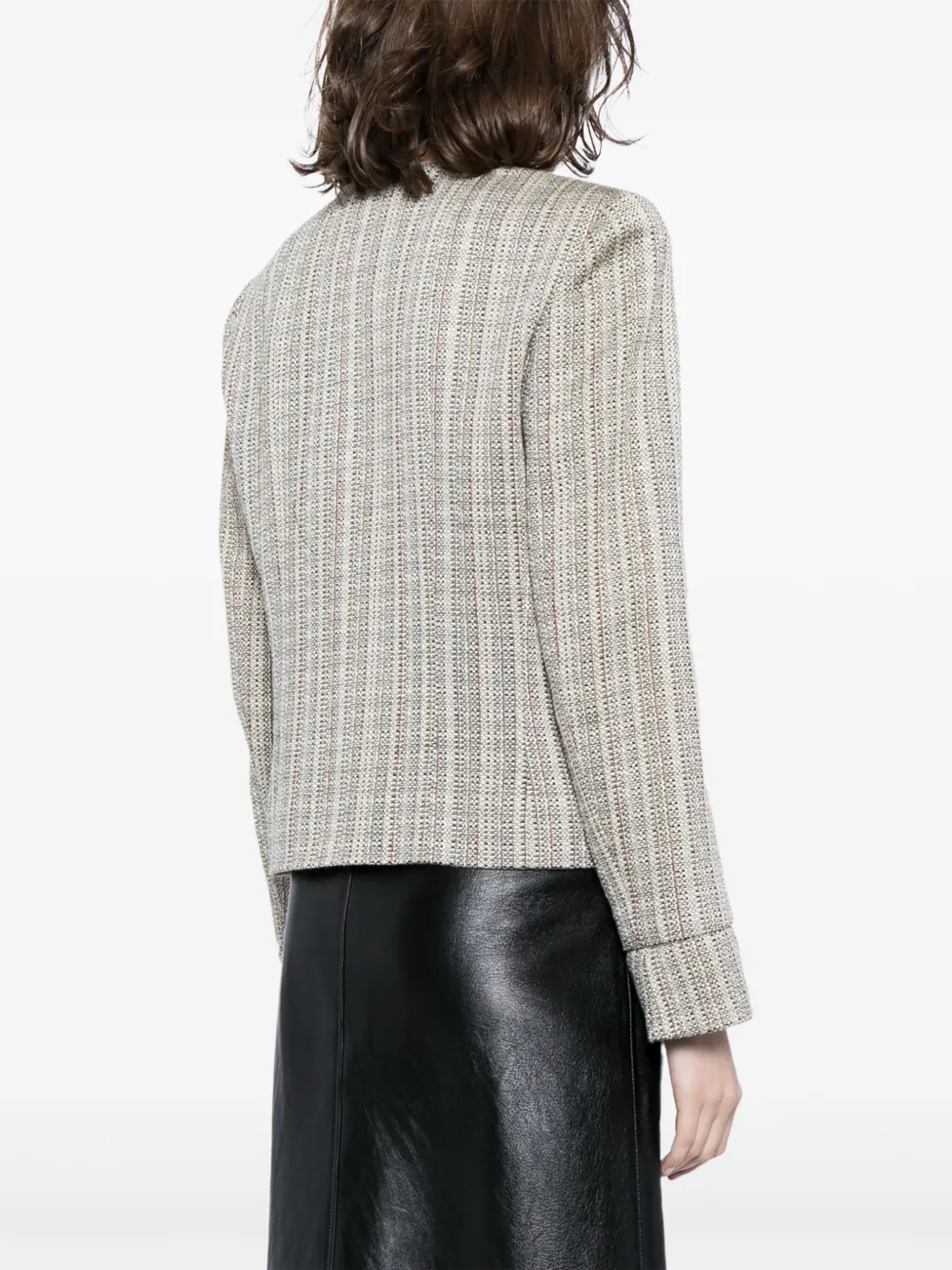 THEORY Off White Cailen Tweed 2024 Blouse