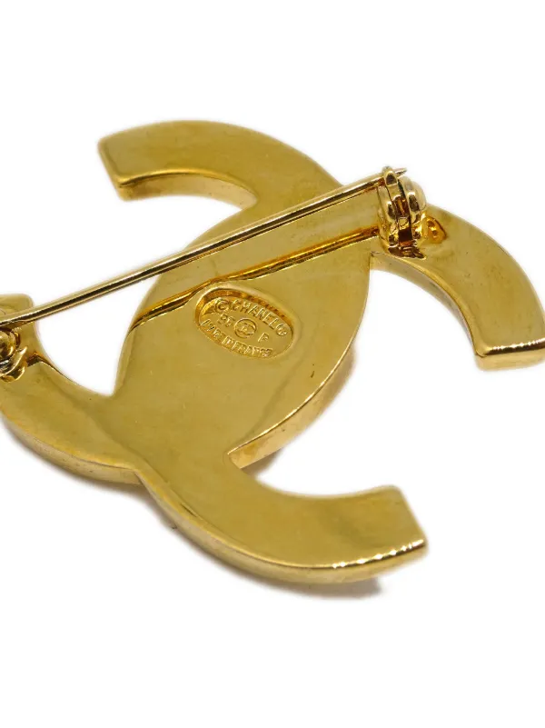 CHANEL Pre-Owned 1996 ココマーク ターンロック ブローチ