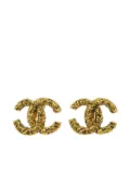 CHANEL Pre-Owned 1993 CC clip-on earrings - Gold