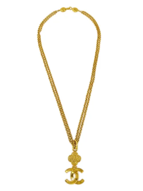 Collier à pendentif CC (années 1990-2000) - CHANEL Pre-Owned - Modalova
