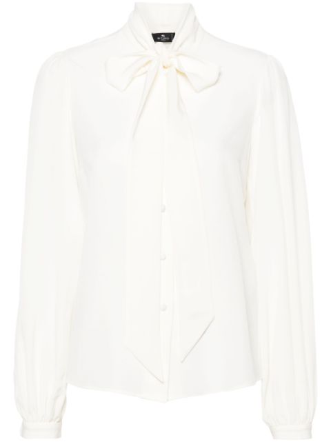 ETRO pussy-bow silk shirt Women