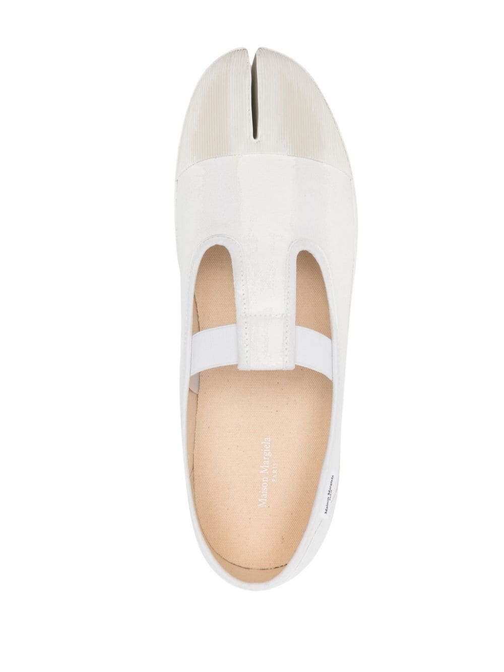 Shop Maison Margiela On The Deck Tabi Sneakers In White