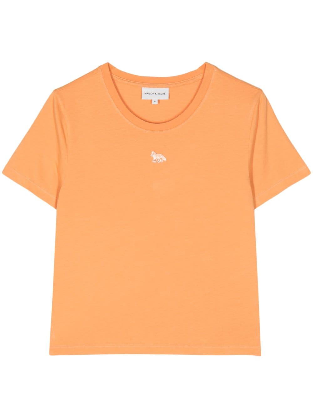 Shop Maison Kitsuné Baby Fox Cotton T-shirt In Orange