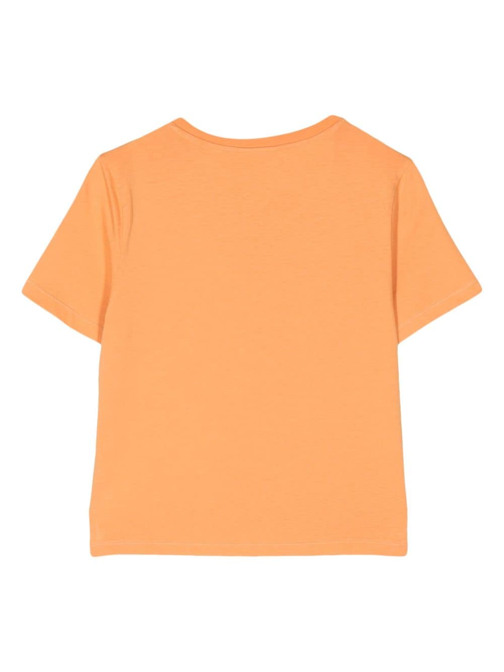 Maison Kitsuné Katoenen T-shirt met print - Oranje