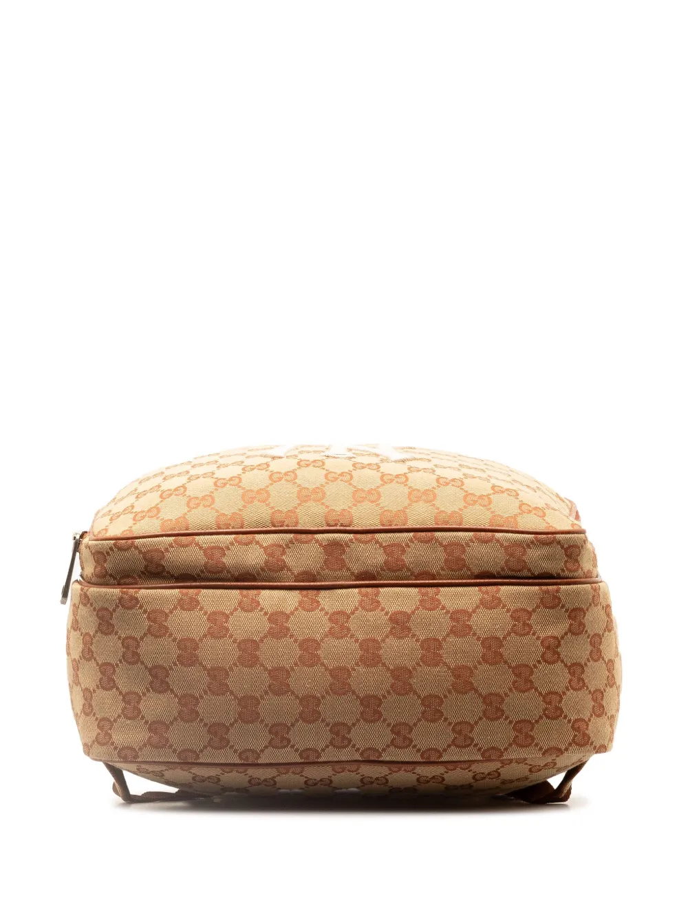 Gucci Pre owned 2016 2023 GG Canvas NY Yankees Backpack Brown