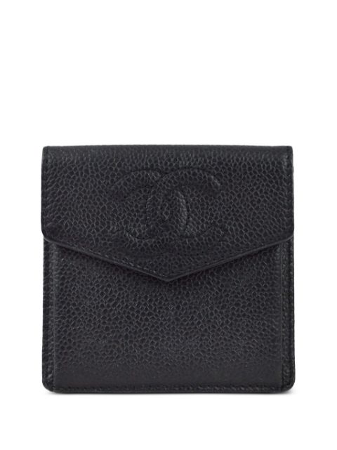 CHANEL 1998 CC leather coin purse Women