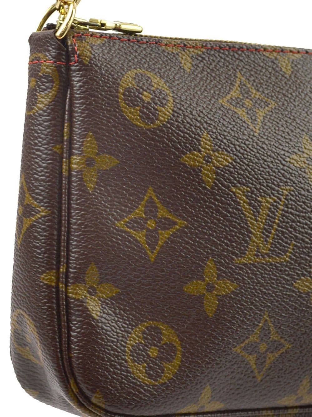 Pre-owned Louis Vuitton X Takashi Murakami 2005 Pochette Accessoires Clutch Bag In Brown