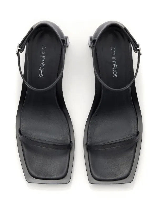 COURREGES 国内買付 STREAM LEATHER SANDALS Courrèges Gogo 70mm Leather Sandals | Black | FARFETCH JO