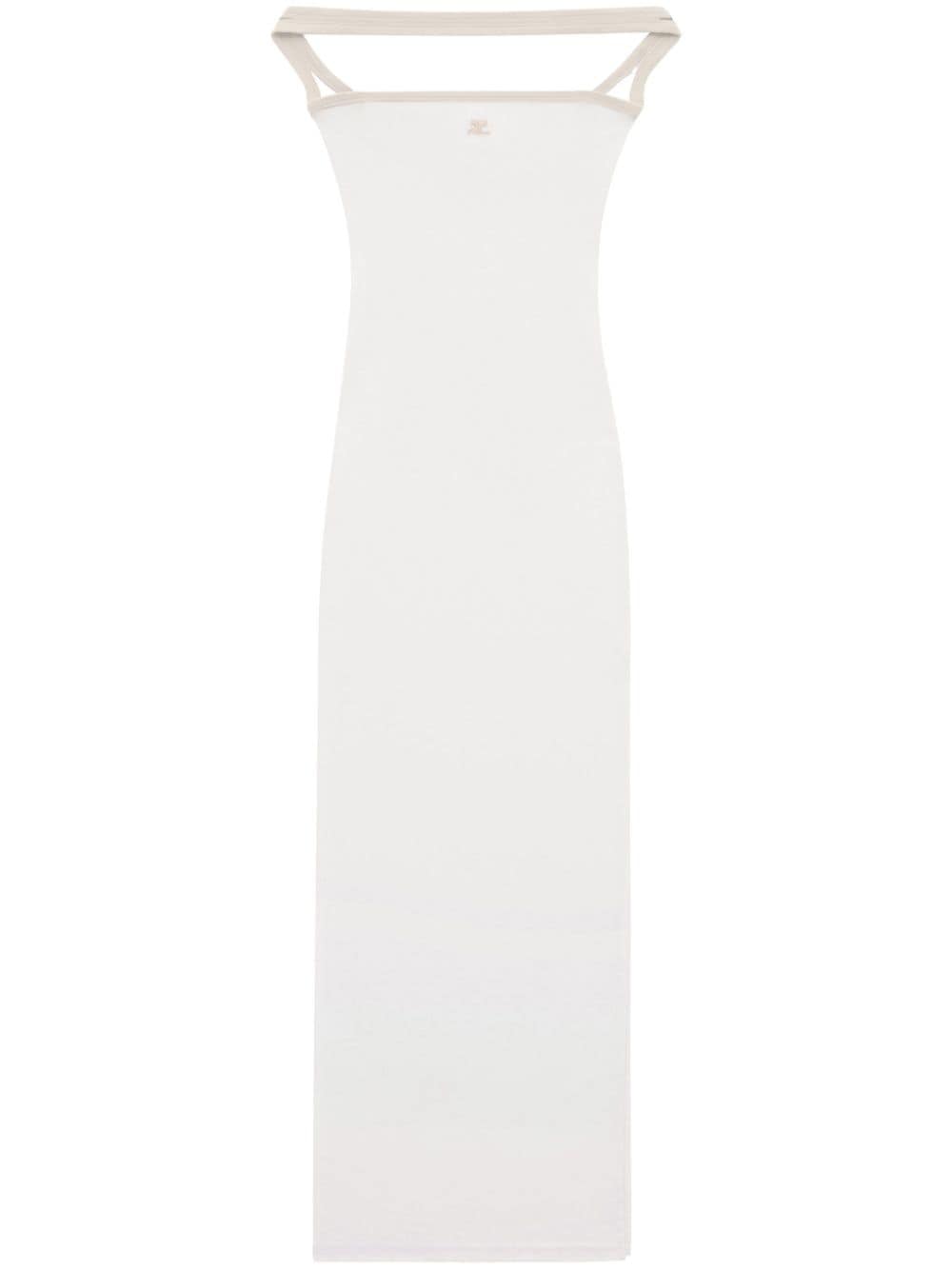 Courrèges Hyperbole Cotton Maxi Dress In White