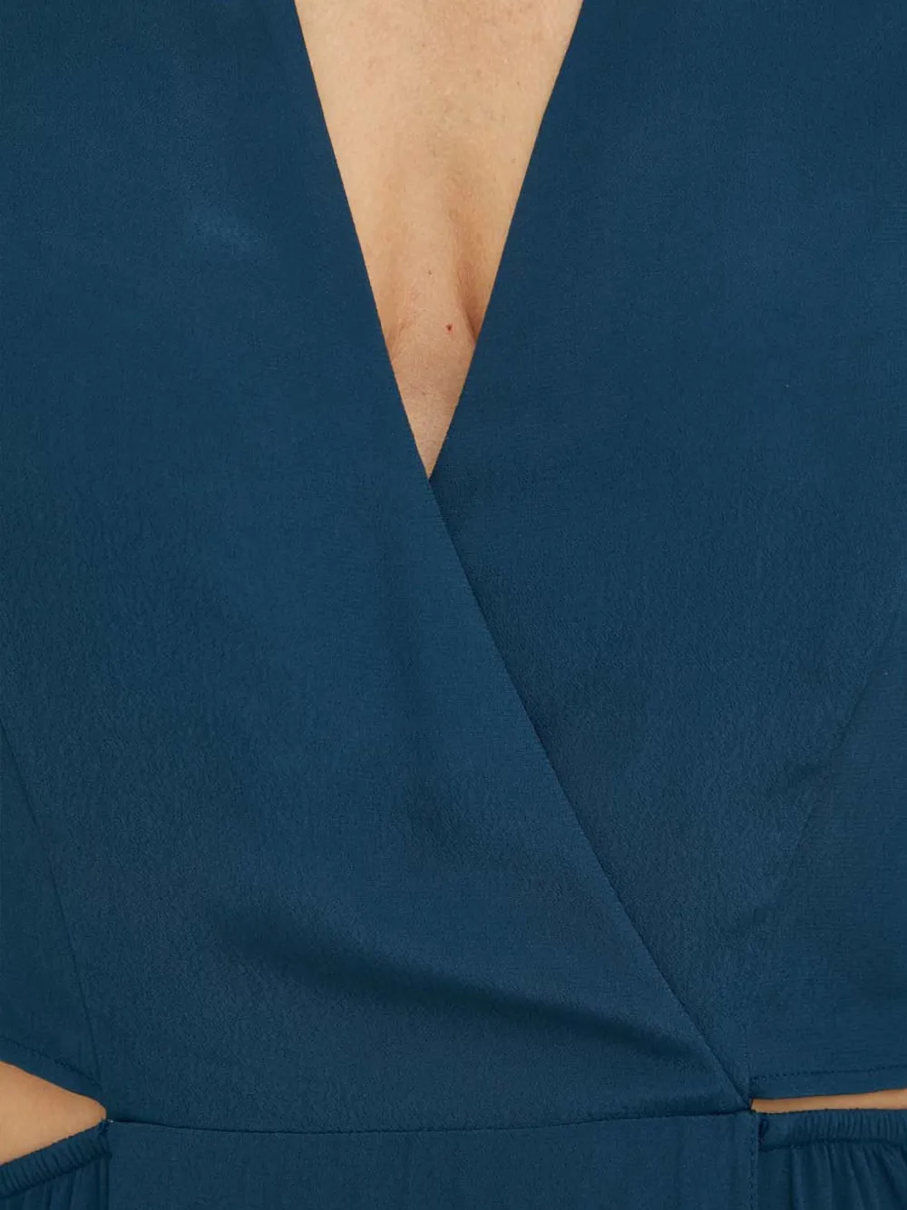 Patrizia Pepe Uitgesneden midi-jurk Blauw