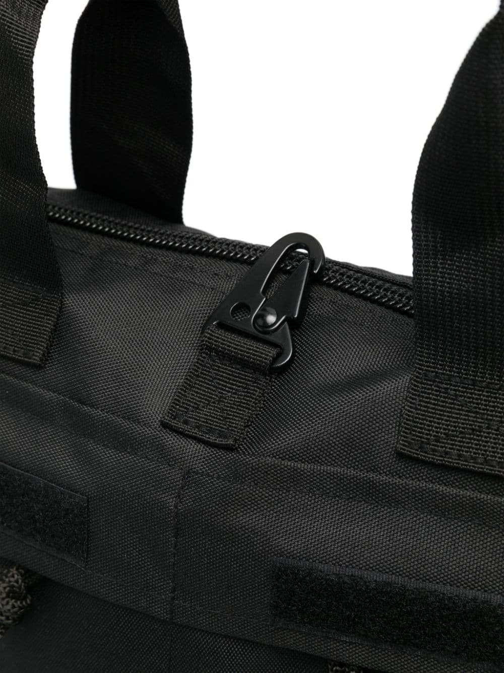 Shop Mc2 Saint Barth Shoulder-strap Canvas Backpack In Black