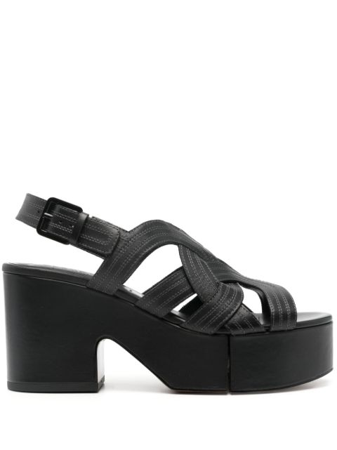 Clergerie Chou 95mm leather platform sandals