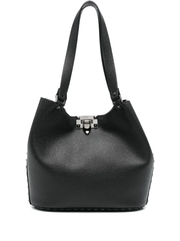 VALENTINO GARAVANI ロックスタッズ ハンドバッグ Valentino Garavani ロックスタッズ ハンドバッグ | ブラック