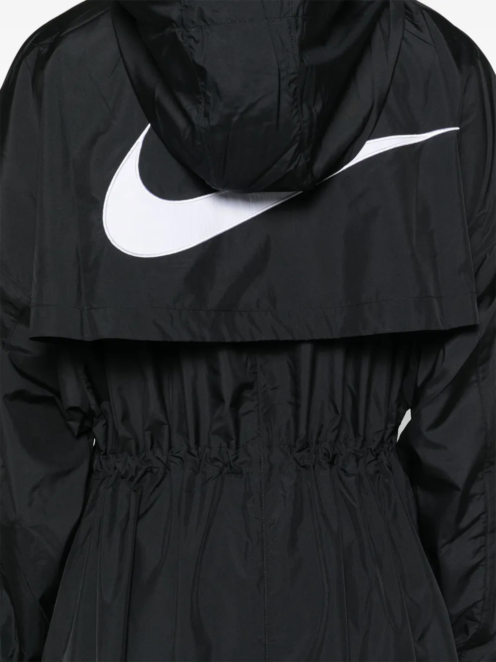 Nike Trenchcoat met borduurwerk Zwart