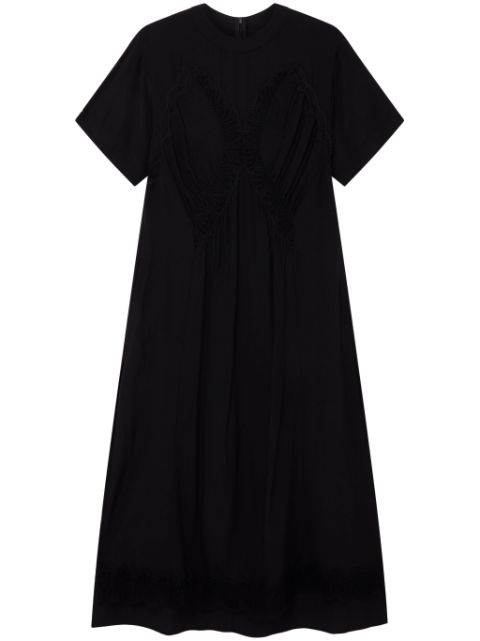 Stella McCartney lace-detail silk maxi dress