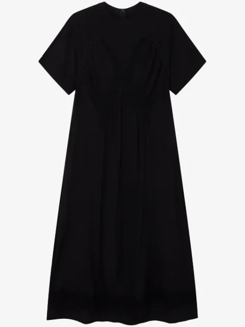 Stella McCartney lang kjole med blondedetalje