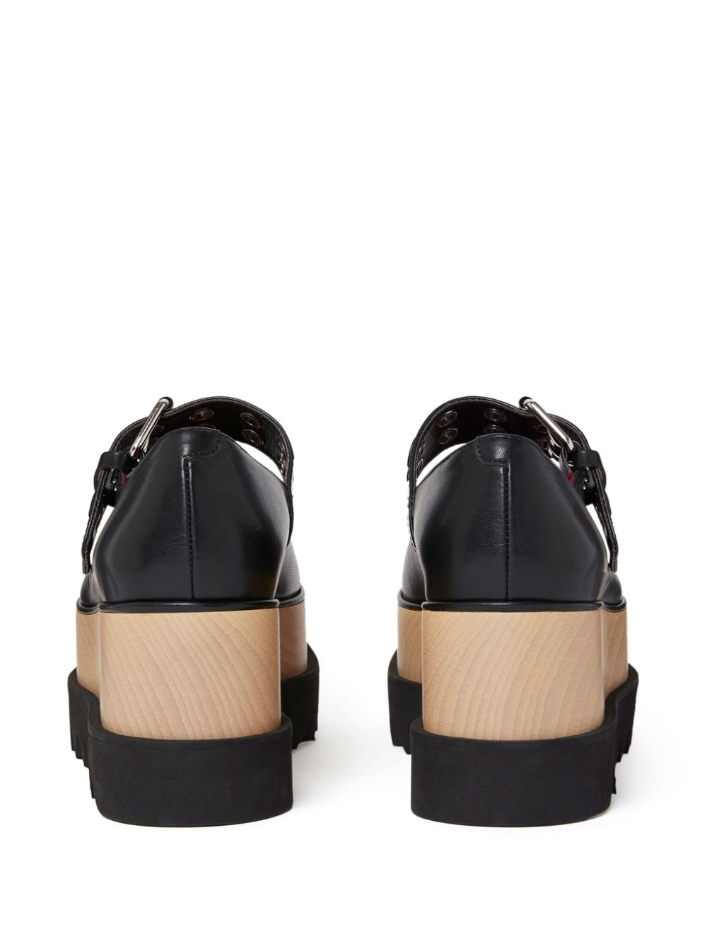 Shop Stella Mccartney Elyse Star-studded Platform Shoes In Black