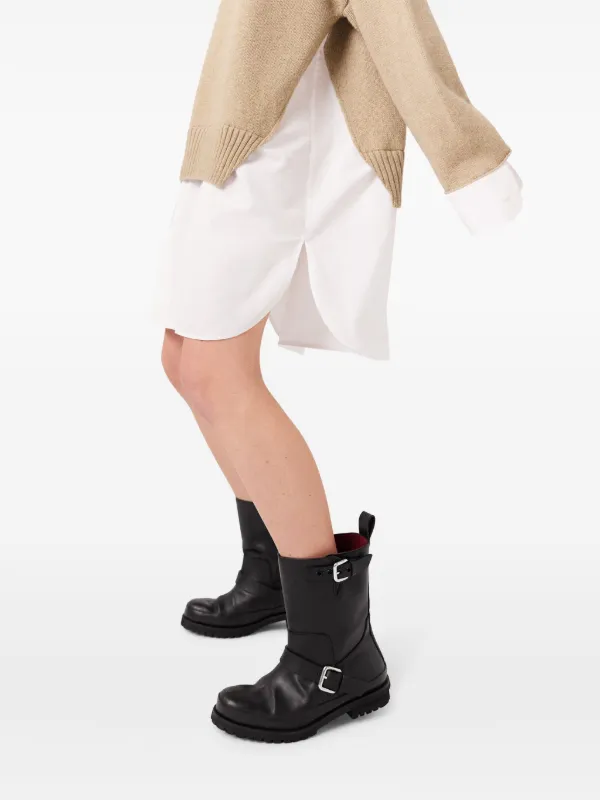 【関税込み】Stella McCartney ブラック Trace ブーツ Stella McCartney Trace buckle-detail Boots | Black | FARFETCH