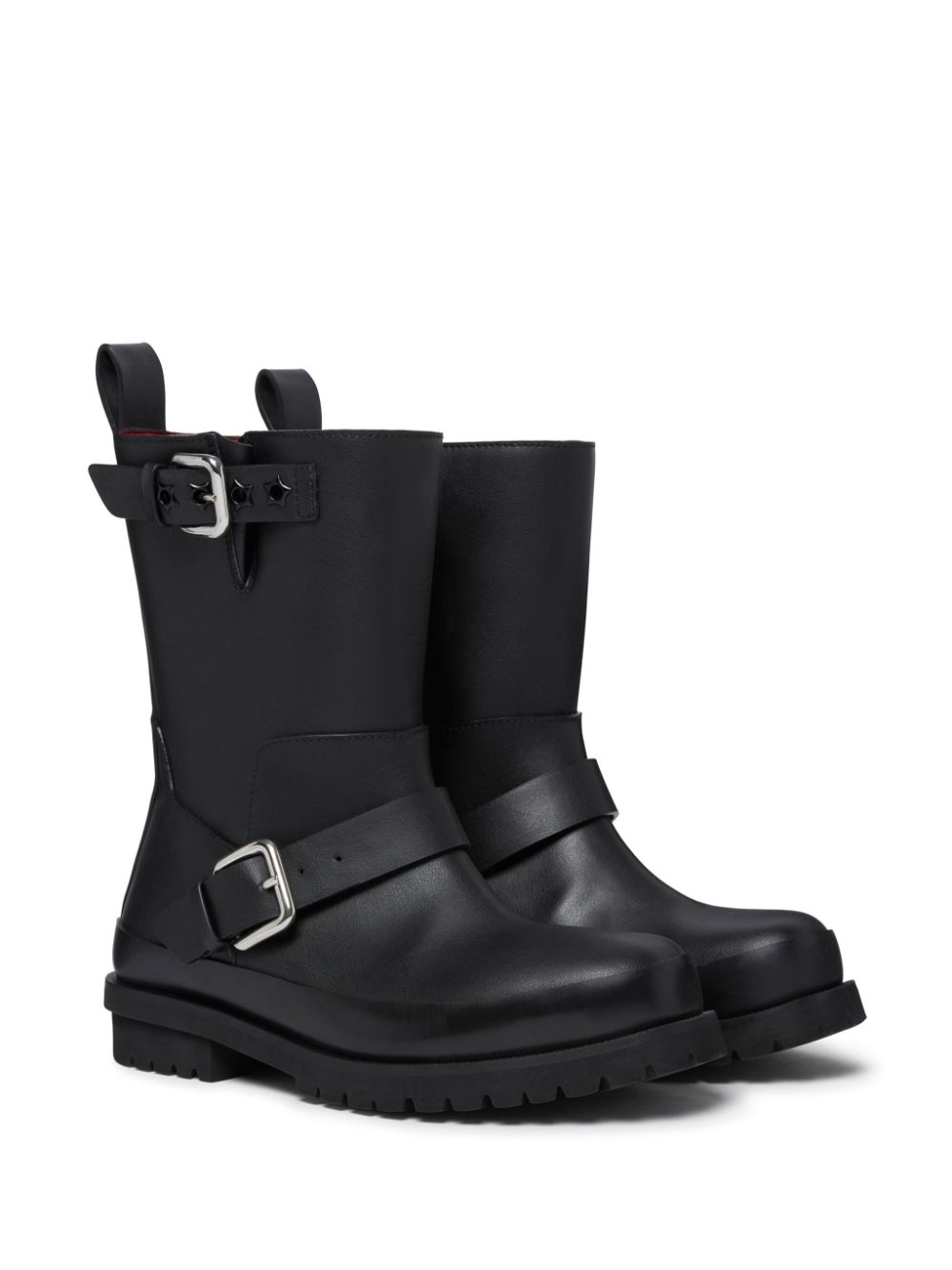 Shop Stella Mccartney Trace Buckle-detail Boots In Black