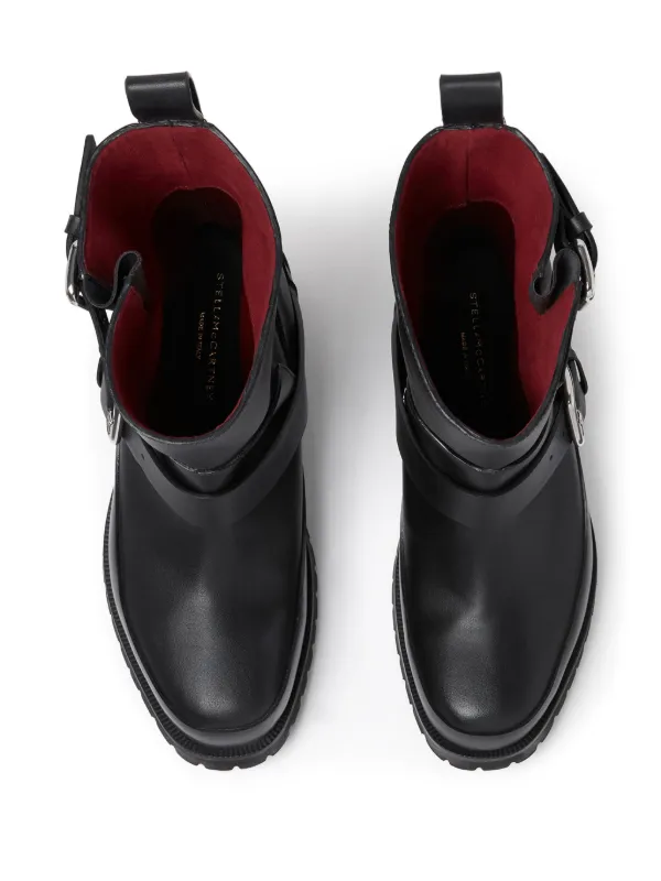 Stella McCartney Trace バックル ブーツ | ブラック | FARFETCH JP