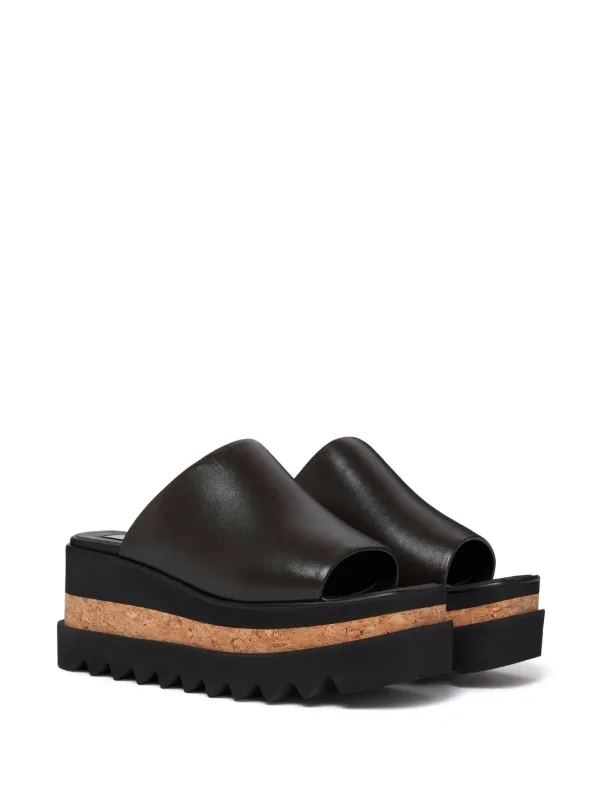 【送料&関税込】Stella McCartney Sneak-elyse Slippers Women Black Sneak-Elyse Platform Slippers | Stella McCartney US