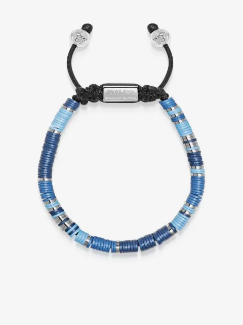 Nialaya Jewelry logo-plaque beaded bracelet
