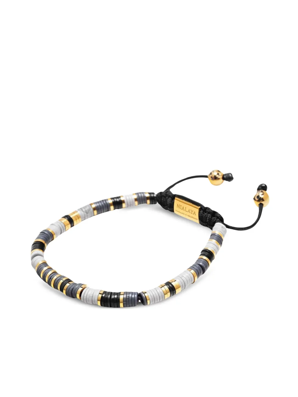Nialaya Jewelry logo-plaque beaded bracelet | Image 2