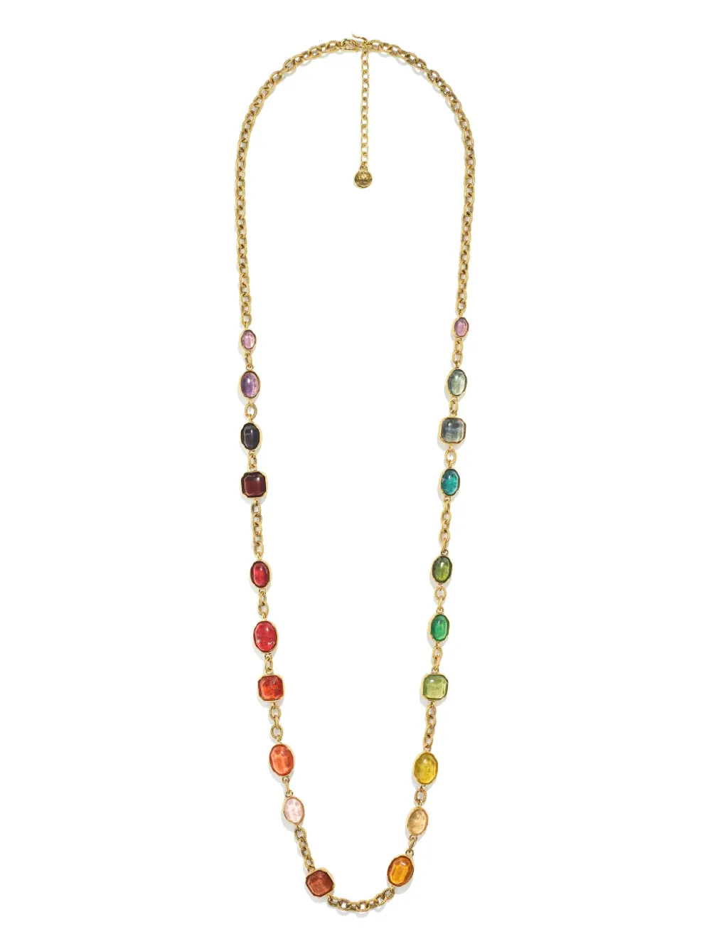 Goossens Cabochons 24kt gold plated long necklace | Gold | Image 1