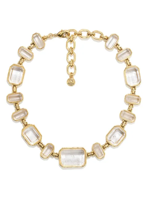 Goossens 24kt gold plated choker necklace