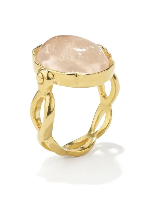 Bague Cabochons en plaqué 24ct - Goossens - Modalova
