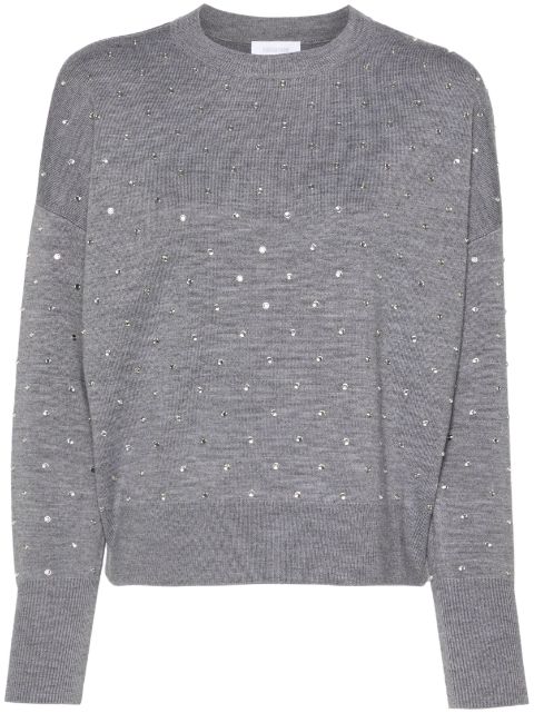 Rabanne glass crystal-embellished jumper Women