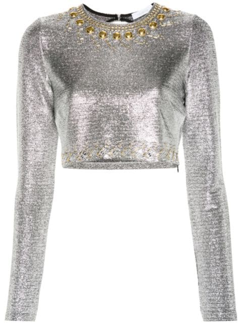 Rabanne stud-embellished top