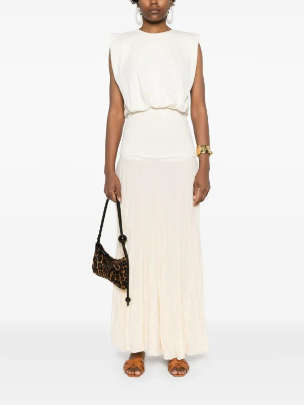 Johanna Ortiz Muraya Ribbed Tank Top in Neutrals