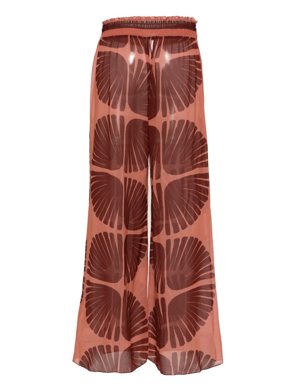 Shop Johanna Ortiz Rapsodia Del Río Beach Trousers In Brown