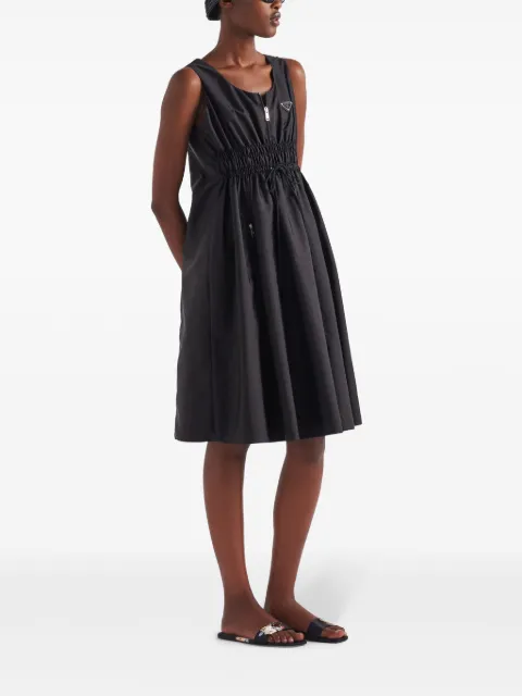 Prada logo-appliqué Re-Nylon midi dress 23X698SOOO1WQ9 - 1